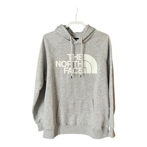 The North Face Women’s Hoodie Pullover Plus Size 1X Light Heather Grey